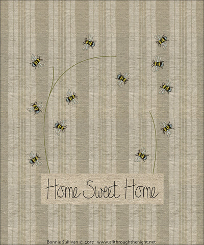 F1723 - Home Sweet Home (March) Preprinted Fabric