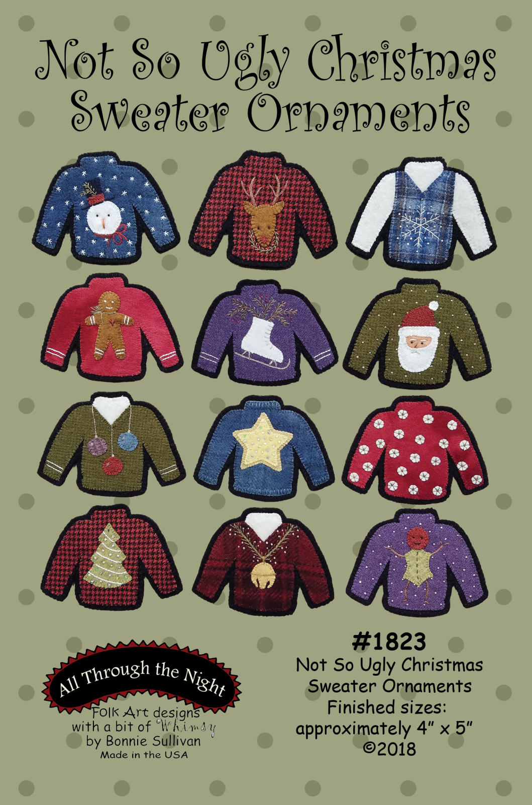 1823 - Not So Ugly Christmas Sweater Ornaments