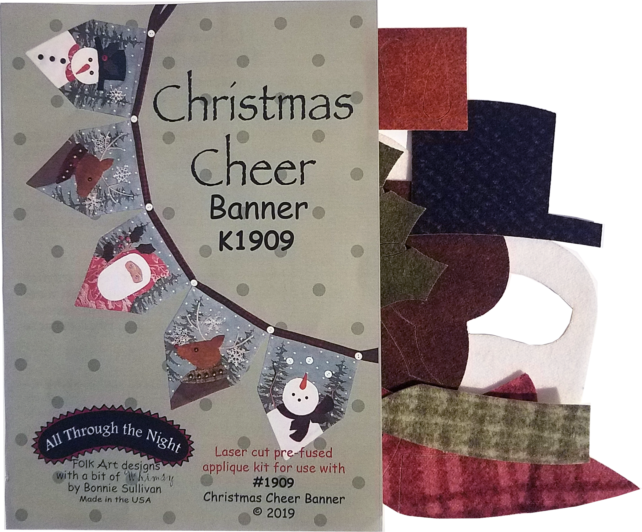 KA1909 - Christmas Cheer Banner Appliqué Pieces