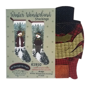 KA1910 Winter Wonderland Stockings Applique Kit