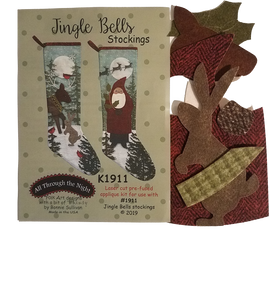 KA1911 Jingle Bells Stockings Applique Kit