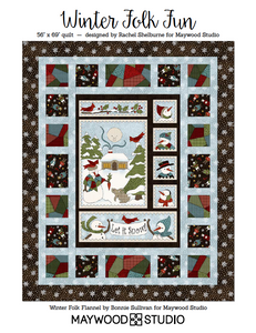 Free Download - Winter Folk Fun designed by Rachel Shelburne using Winter Folk Flannel by Bonnie Sullivan